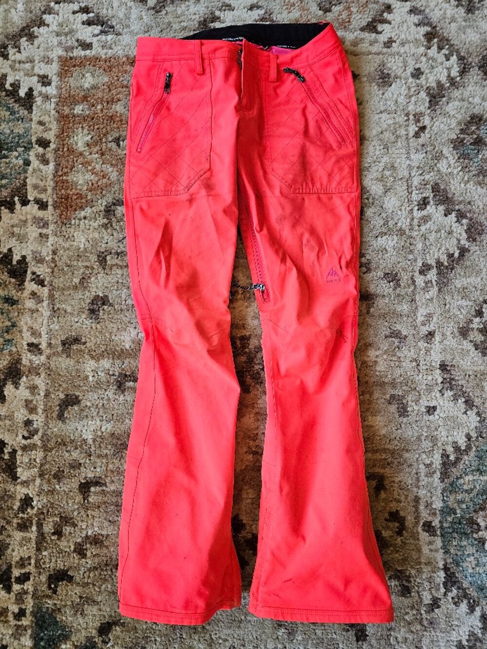 Women's Burton ski snowboard pants, crazy bright color!